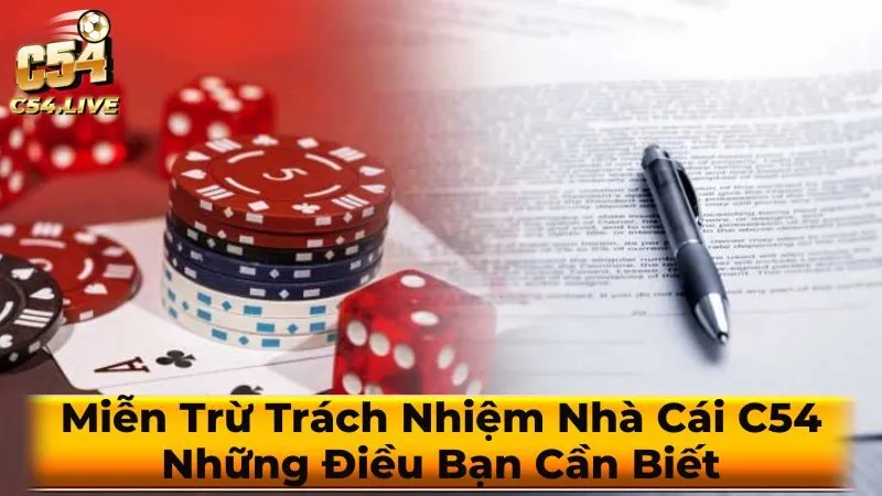 Lời khuyên cho Người Chơi từ chính sách miễn trừ trách nhiệm